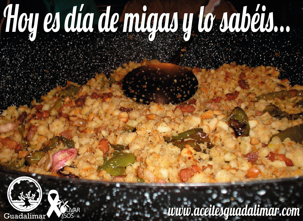 acguadalimar's tweet photo. Hoy es d esos días en los q apetecen unas buenas #migas elaboradas con un buen #AOVE y estamos seguros q + d un@ se va a meter entre pecho y espalda una buena sartená...😏
Os animáis a subir fotos y, ad+ d pasar envidiaca, discutimos cuáles tienen mejor pinta? No os cortéis... 😃 https://t.co/yo7B75oS1W