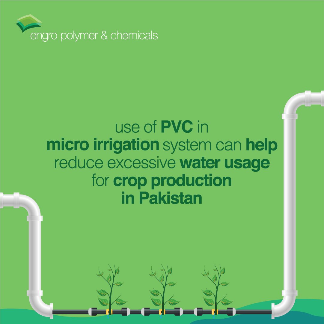 engro_group's tweet photo. Using PVC in our irrigation systems can help conserve water and enable efficient crop production in Pakistan.
#MaterialsForLIfe #ENablingGROwth #Pakistan https://t.co/HxsWCSubOh