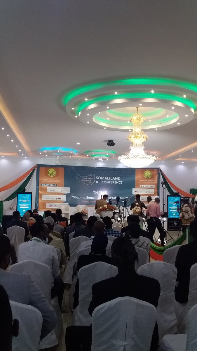 abdurazakab's tweet image. Happening now:
Somaliland ICT Conference #SLICTC2020
@ayanshizi @RidwanTukale @Roble_0042 @yasinyusufaxmed @mmjanagale @jimale_10 @MuhiyadinIsmai3
