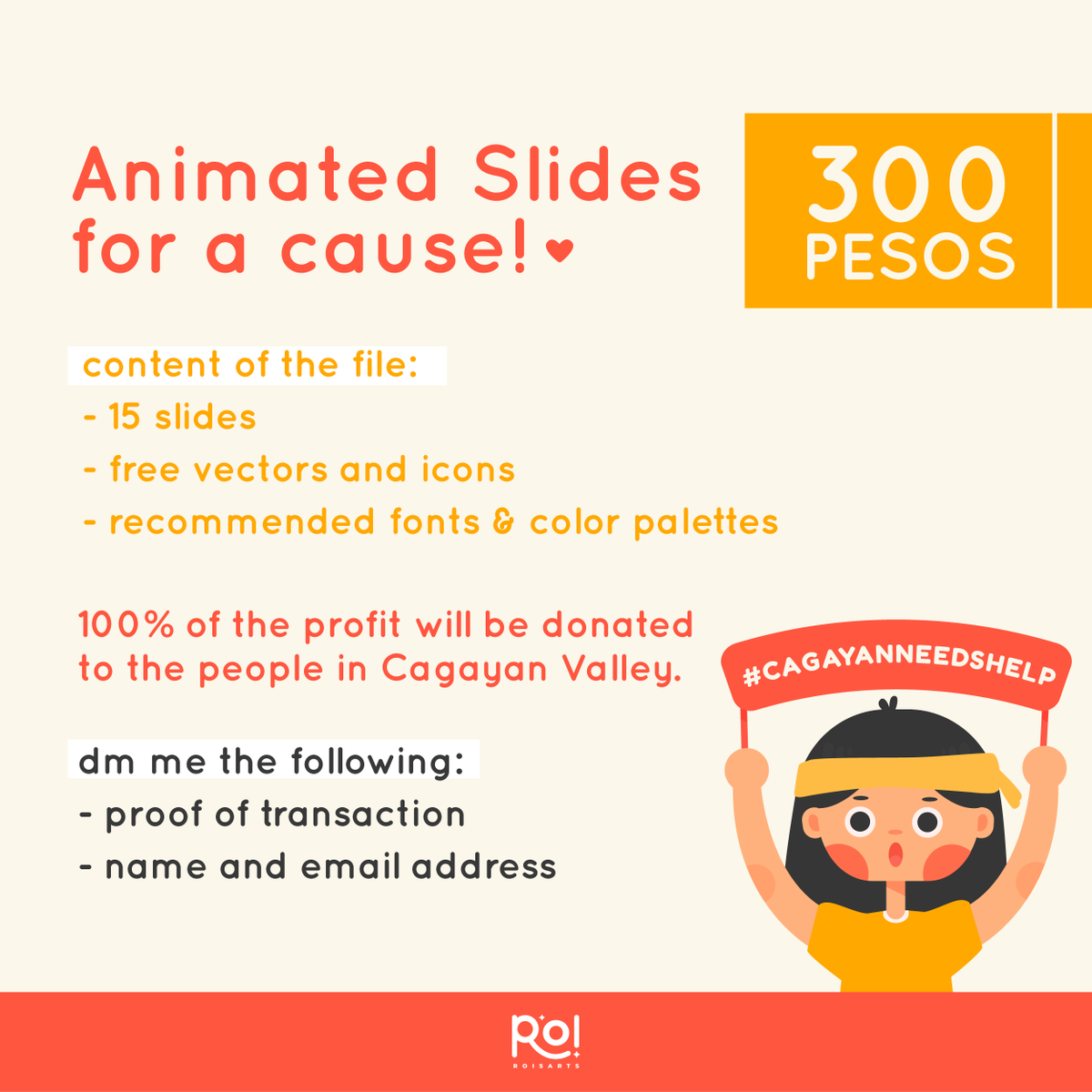 roisarts's tweet photo. animated slides for a cause! 

i'm selling a set of animated slides for 300 pesos and 100% profit will be donated to the people in Cagayan Valley, thank you! 

#artph #CagayanNeedsHelp 
#CagayanValleyNeedsHelp https://t.co/uG8eS6bbWK
