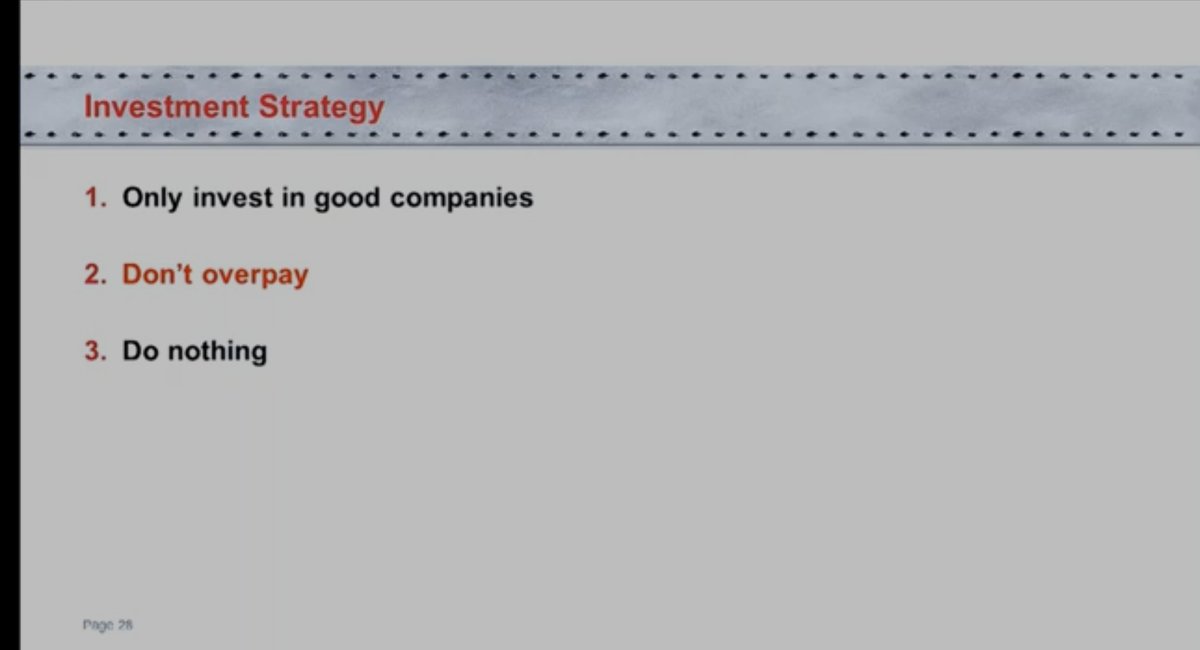 How to Make money buying Good business paying a high multiple? Terry Smith (Fundsmith) Presentation Investment Strategy
