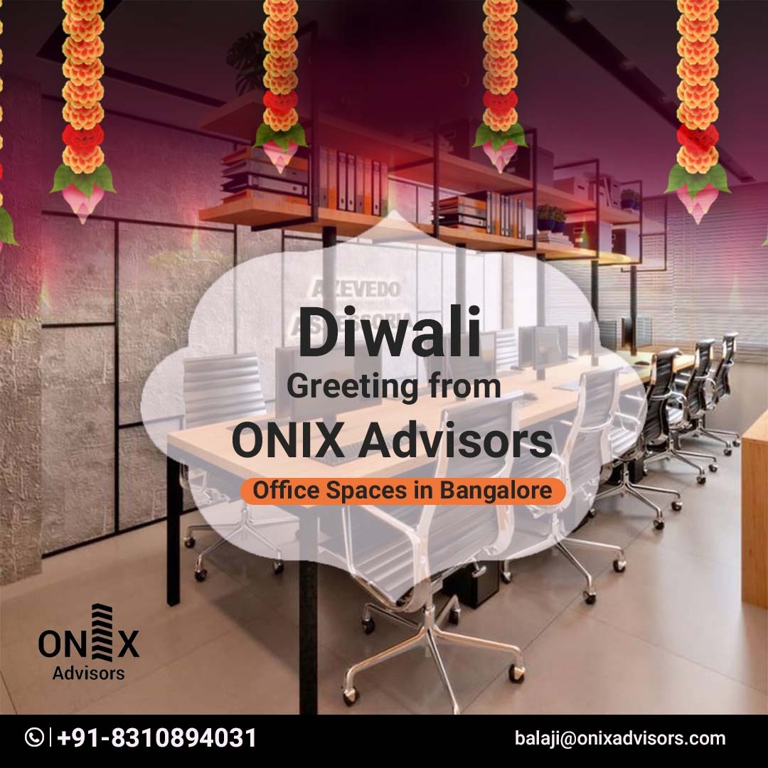 OnixAdvisors's tweet photo. Diwali is here and all of us are excited to celebrate it again with full of happiness and you can celebrate it too with your favourite office space in Bangalore  @OnixAdvisors wishes you a very Happy and Prosperous Diwali
#office #festival #celebrations #joy #happiness #Diwali https://t.co/DPwlbLgw9A