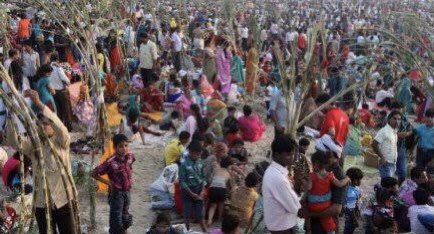 Another interesting festival is an optional holiday. I happened upon it once in Delhi.Was suddenly confronted by a large crowd of a couple hundred people all bearing tall stalks of sugarcane. Was so sure we had driven into a violent riot. Only the blissful faces reassured me.