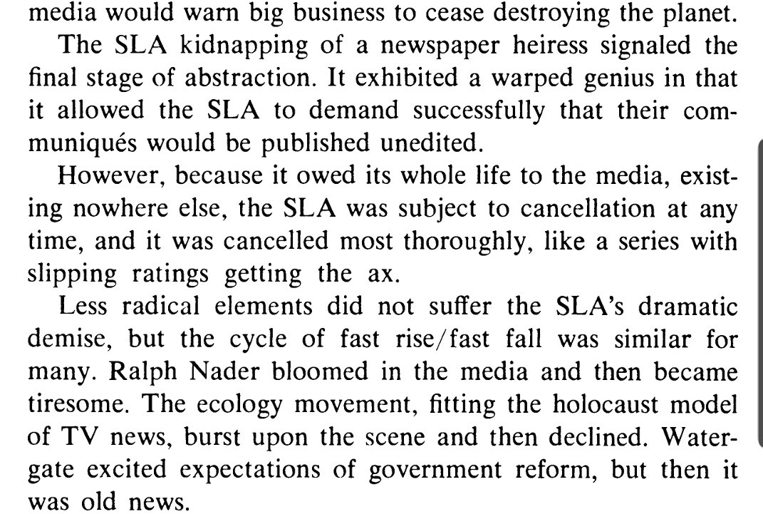 So people were playing their activism to the tele