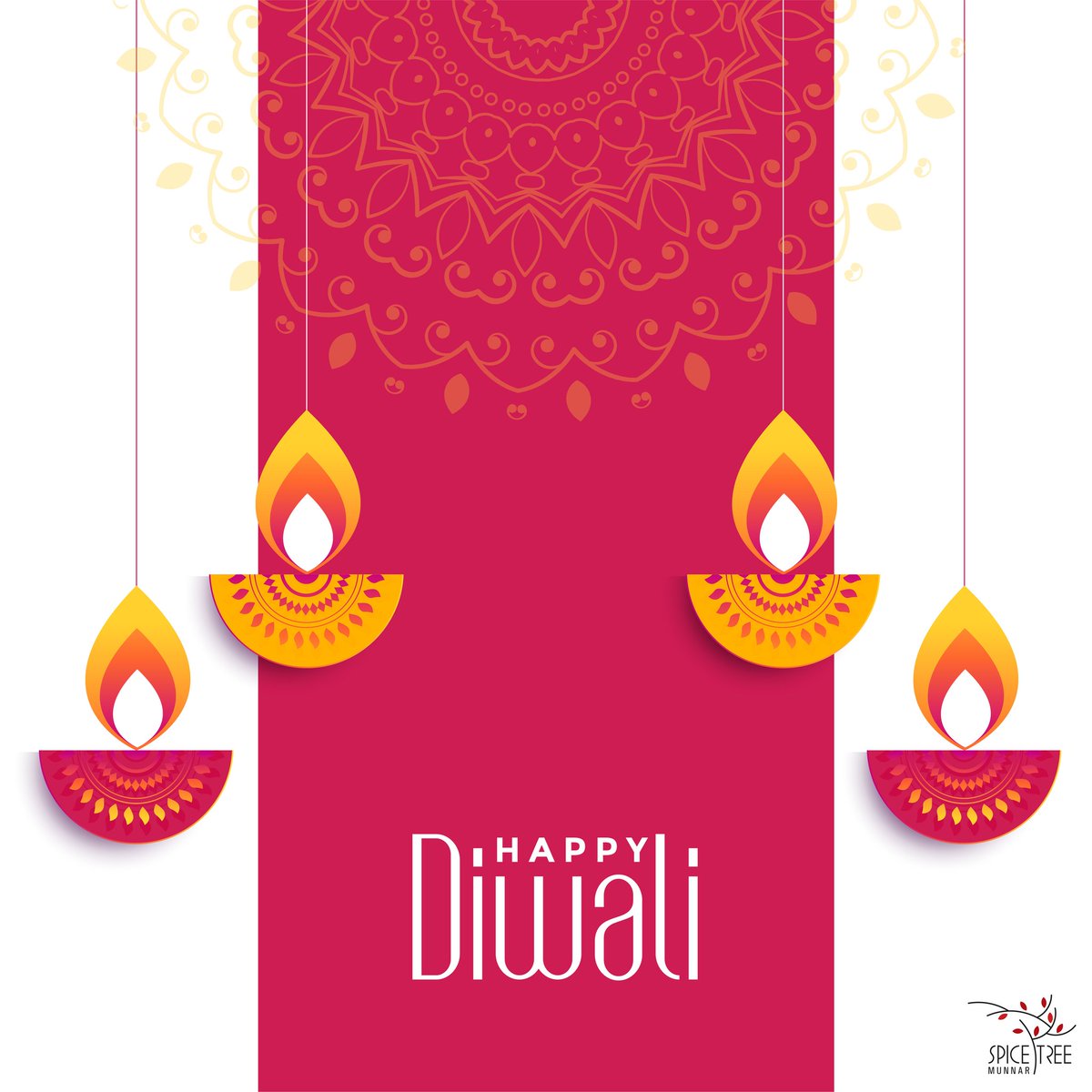 SpiceTreeMunnar's tweet photo. Wishing you all a very Happy Diwali. 🪔

#HappyDiwali #spicetreelife  #spicetree #luxuryresort #munnar #kerala #godsowncountry #westernghats https://t.co/Z9m7PVr61q