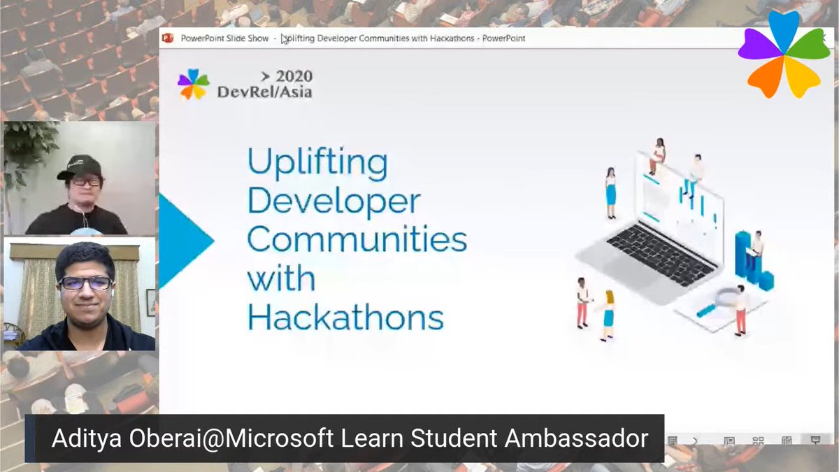 adityaoberai's tweet image. Had an absolute ton of fun talking about hackathons and the impact they make on communities at #DevRelAsia 🤩🙌

Huge thank you to the entire @devrelasia Organizing Team for having me on 😁❤

#MSFTStudentAmbassadors #Code2Success #community #hackathon