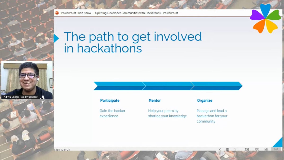 adityaoberai's tweet image. Had an absolute ton of fun talking about hackathons and the impact they make on communities at #DevRelAsia 🤩🙌

Huge thank you to the entire @devrelasia Organizing Team for having me on 😁❤

#MSFTStudentAmbassadors #Code2Success #community #hackathon