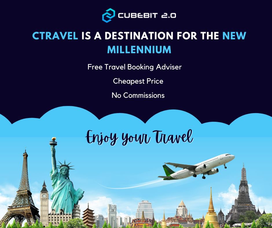 cubebit2_0's tweet photo. Are you planning to travel this christmas festive season? ๐ฅณ
C Travel is best for you! ๐
For more information, you can visit our online website - https://t.co/adaPZsTzDJ by just clicking on the register button to get started.
#cubebit #discovertheworld #ctravel https://t.co/4NJJXW82X6