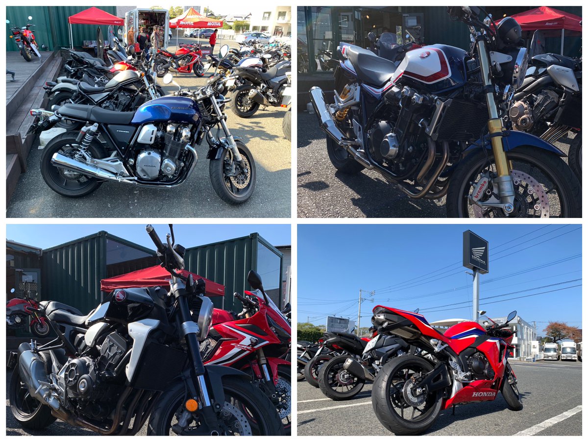 Mini008rR's tweet photo. Dream試乗会で直4乗り比べ。やっぱロクエフのアクセルワークが一番シビア(￣▽￣;) でもそれが愉しいのだと改めて気付かされた。#ロクエフ #CBR650F #RC83 https://t.co/btxIYAaQhW