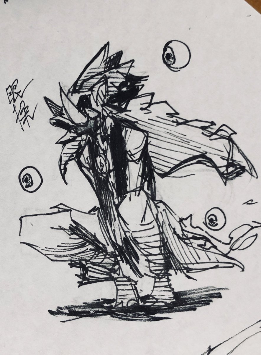 こういうラクガキは顔描かない方がやりやすい 