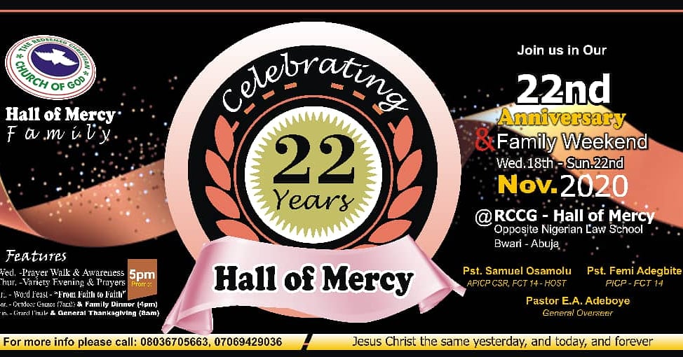 RCCGHallofMercy's tweet photo. You are Specifically invited.
.
#HallofMercy #HOM #RCCG https://t.co/soksyxdlA1