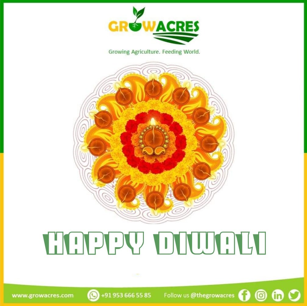 thegrowacres's tweet photo. @thegrowacres wishes you a very Happy &amp; prosperous Diwali
Let's pledge to celebrate this diwali with healthy food.

H A P P Y   D I W A L I

#followus @thegrowacres 

#HappyDiwali #HappyDeepavali #ShubhDeepawali #शुभ_दीपावली #healthylife #FoodForAll #food #Growacres #FestiveFood https://t.co/LhciTxULJH