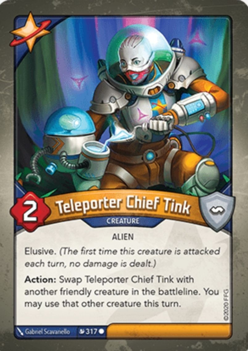 Quyznaro's tweet photo. Buenos días Crisol. Esta criatura pone a prueba la estrategia que uses en mesa. Usada sabiamente puede ser muy útil. #Keyforge #KeyforgeMassMutation #CardoftheDay #StarAlliance @ckmspain @FFGames @FFGames_ES @Asmodee_Spain https://t.co/VQykKtLH3c