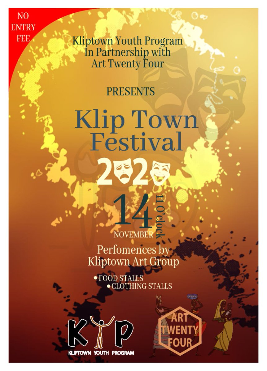 Art24Ent's tweet photo. Happening today 💃🏾💃🏾💃🏾 please come join us for a fun filled at at the Kliptown Youth Centre, in Kliptown @KliptownYouthPr #Art24 https://t.co/62gwA8bw70