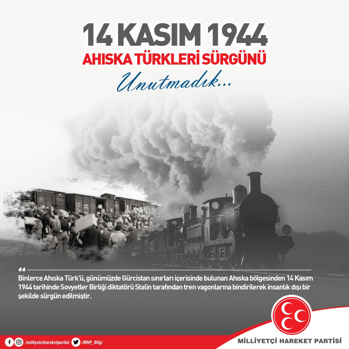 lutfikasikci's tweet image. Ahıska Türkleri, 14 Kasım 1944&apos;te Stalin tarafından tren vagonlarına doldurularak sürgün edildiler. Unutmadık... 
#14kasım1944 
#AhıskaTürkleriSürgünü