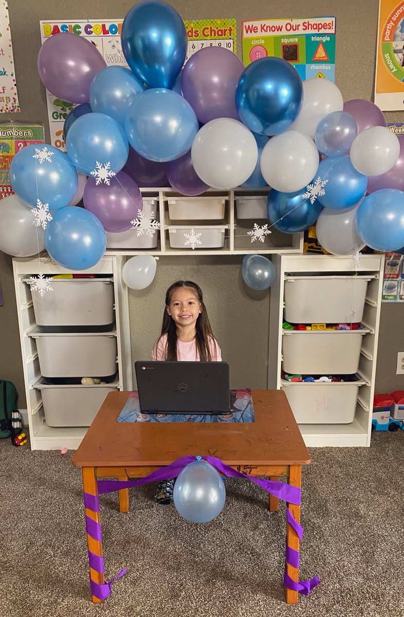 OhhSammmie's tweet photo. Happy 5th Birthday Chickies “kiki” we love you soo much &amp;you’ll always be our baby girl!! Even with all that sass, feistiness, stubbornness, you have such a pure, loving, &amp; kind heart! We’re so blessed to have you as our daughter! 🎂💜💙🤍😘#KamrynJoyce #KamrynJPerez #5YearsOld https://t.co/f8O5rRvlgX