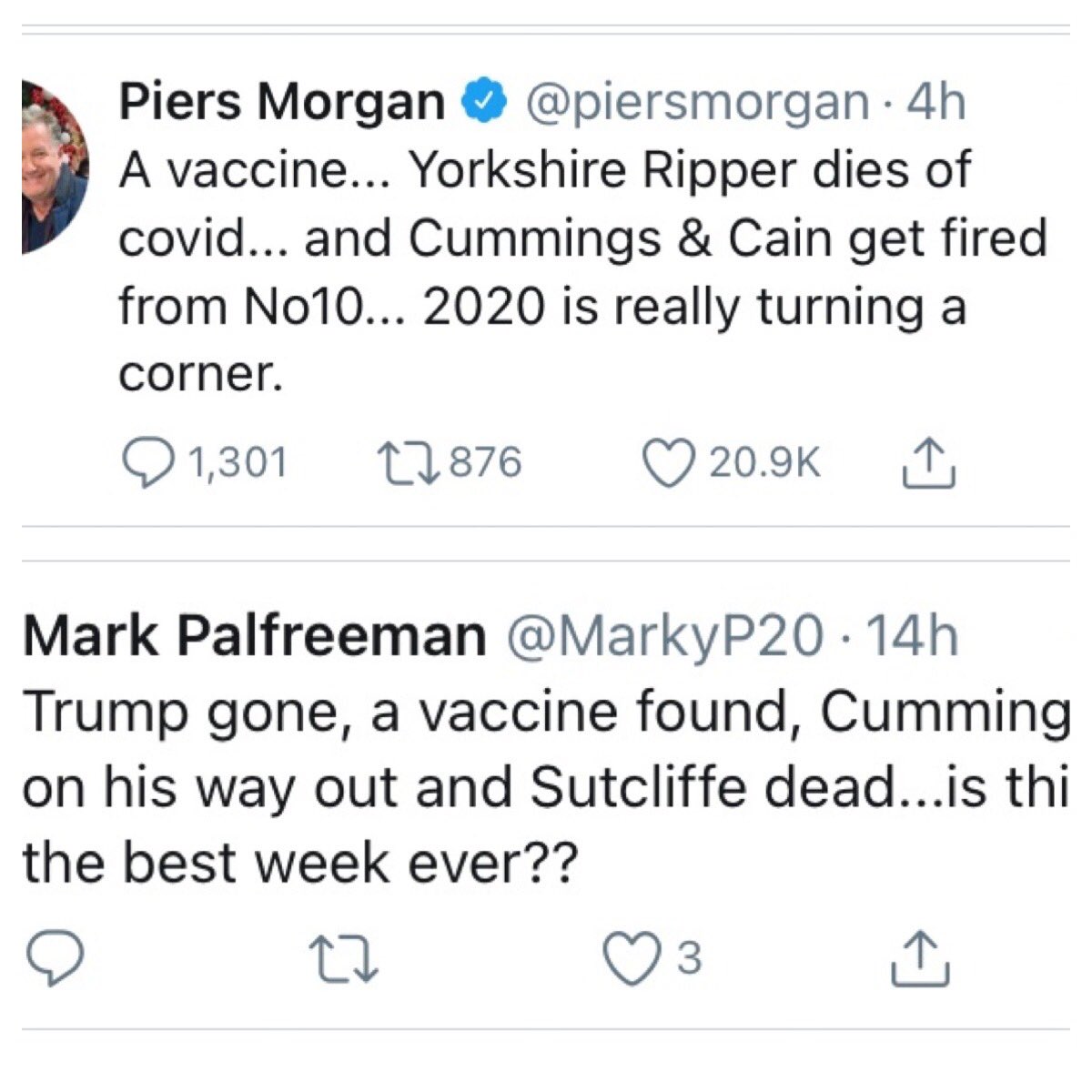 rushgroveAJ's tweet photo. @MarkyP20 it’s obviously not what you say, it’s who says it! Look at the variance in audience reaction...And judging by the time the tweet was sent, piers has copied you here https://t.co/6uRuoxxnIC