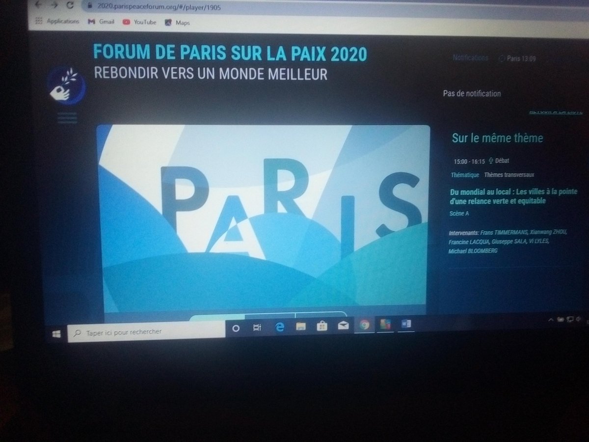 ONG_LesBrasUnis's tweet photo. Nous avons pris part au @ParisPeaceForum 2020 dont le thème était : Rebondir vers un monde meilleur. 
Nous avons échangé sur des thématiques de Paix et Sécurité, Environnement, Développement ...
C'est ensemble qu'on construirera un monde meilleur.
#brasunis
#ParisPeaceForum2020 https://t.co/flJdjc4NnP