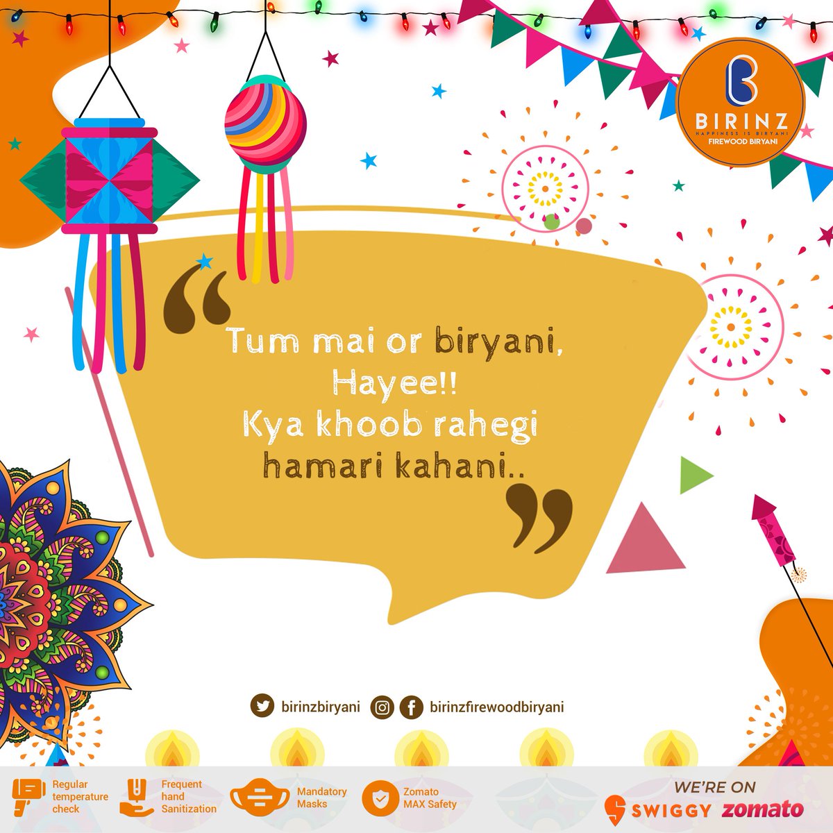 Let's complete our story this Diwali. Wish you all a safe and happy diwali 🥳🤗
#birinz #biryani #birinzbiryani #firewoodbiryani #birinzblr #biryanilovers #biryanirecipe #chickenbiryani #biryanilove #biryanirice #biryaniday #biryaniislove #biryaniisbae #biryaniforever