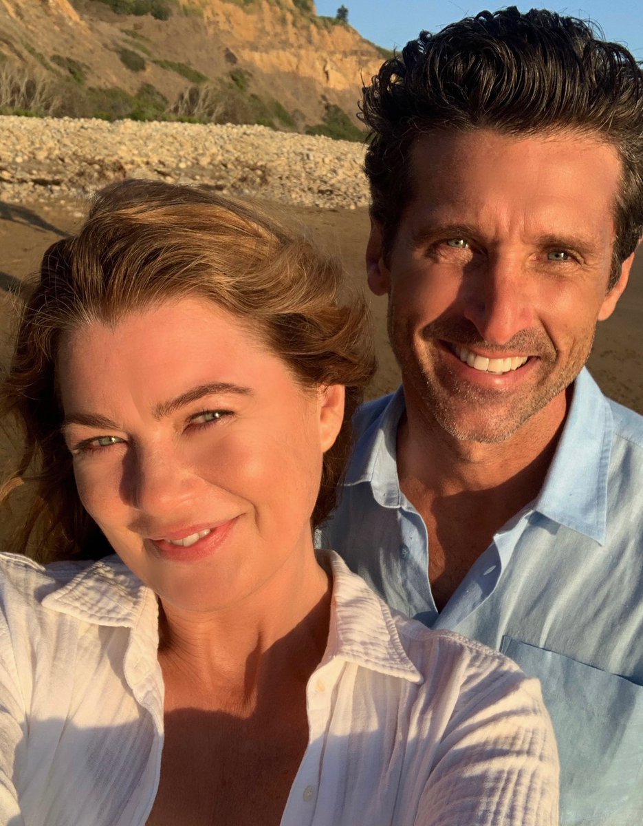 Infos SÃ©ries on Twitter: "Patrick Dempsey et Ellen Pompeo sur le tournage de la saison 17 De Grey's Anatomy.â¦ "