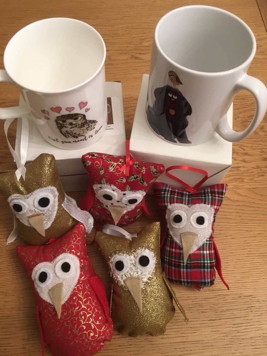 Good morning twitterati, our ltd edition mugs cannot be bought anywhere else & come with a free festive owl handmade by Granny Meg for all orders between now & #Christmas They are available on our website hack-back.org.uk/murrays-market/ All proceeds help fund our work #ChristmasIsComing