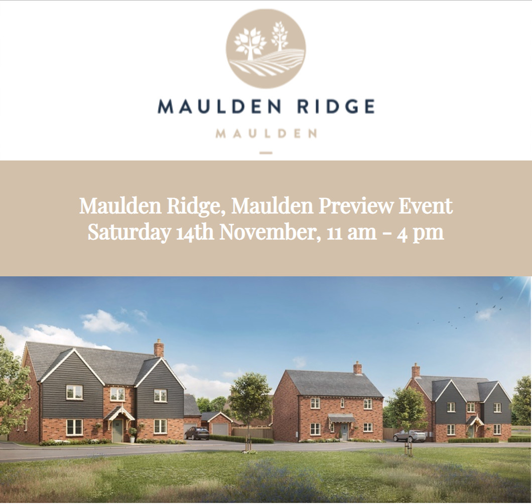 MulberryHomesUK's tweet photo. Our exclusive preview event of Maulden Ridge, Maulden a collection of 3, 4 & 5 bedroom homes is still taking place today virtually!
Call our Sales Team to organise your virtual appointment
#previewevent #virtual #launching #mauldenridge #maulden #newhomes #mulberryhomes https://t.co/KJSfTk3Qyq