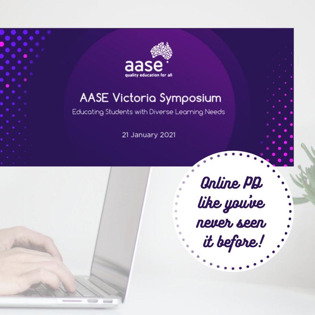 AASE_Vic's tweet photo. Have you registered for the 2021 AASE Victoria Symposium: Educating Students with Diverse Learning Needs yet? https://t.co/LbGvblQIAO https://t.co/iR40raTota