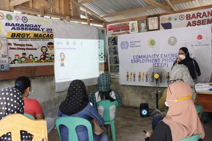 MinistryLabor's tweet photo. ILO -CEEP orientation of team leaders and site supervisors at Balabagan,Lanao del sur ラナオデルスルのバラバガンでのチームリーダーとサイトスーパーバイザーのILO-CEEPオリエンテーション
#SErbisyongMAnggagawa
#ILOJAPAN https://t.co/vaX6wrjo7W