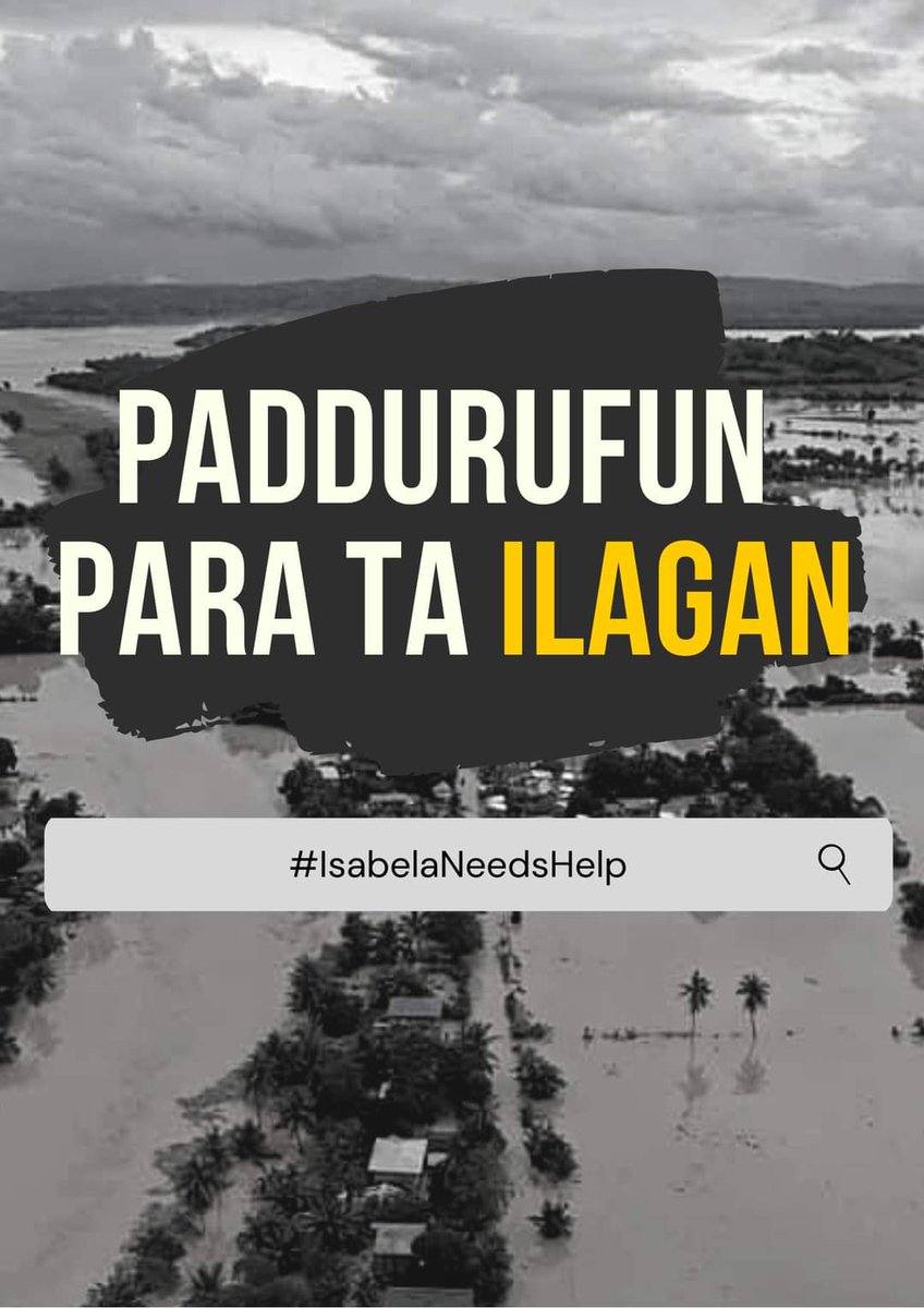 kristinestudies's tweet image. City of Ilagan is one of the places devastatingly affected by #UlyssesPH In light of this, we are knocking on your generous hearts to please help us accumulate funds for relief operations and donation drives for the victims. Thank you so much po!❤
#IsabelaNeedsHelp