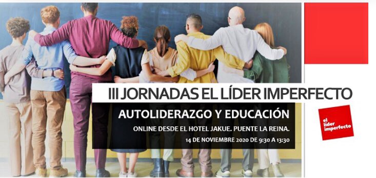 Participando en las III jornadas del #elliderimperfecto y hablando del impacto de la crisis actual en la formacion y preparacion de lideres.