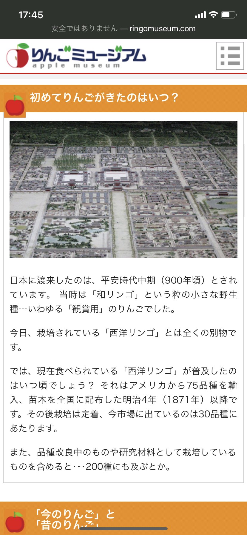 雑兵d 戦国時代にはりんごがなかったのか と思って調べてみたら 観賞用の和リンゴは平安時代中期から渡来してるけど食用の西洋 リンゴは明治以降になるのね 半妖の夜叉姫 T Co Kuvnrgpxjf Twitter