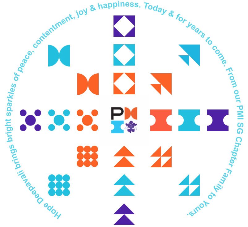 PMI_Singapore's tweet photo. We hope #Deepavali brings bright sparkles of peace, contentment, joy & happiness your way. Today, throughout and for years to come. From our PMI Singapore Chapter Family of Volunteers to Yours. We are #StrongerTogether | https://t.co/Mq16pOADq7
#ProjectManagement #PMI #PMIchapter https://t.co/Z9Z79IlT4n