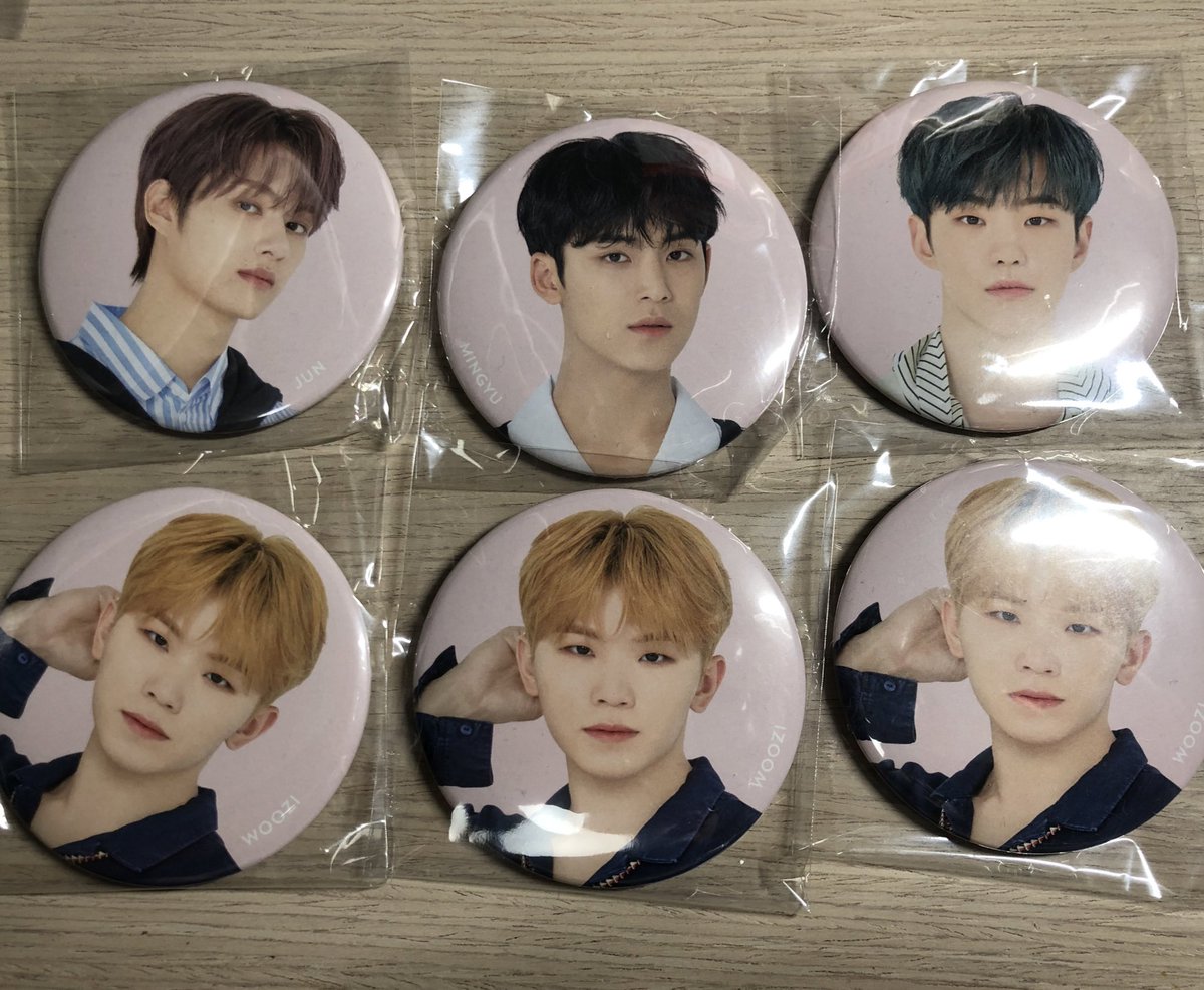 trading_idk's tweet photo. SEVENTEEN 24H バッジ  交換　買取

譲　ジュン　ホシ　ウジ×3
       ミンギュ

求　📮定価＋送料(合わせて800円)での買取または都内手渡し(定価700円)

心当たりのある方お声がけください！ https://t.co/ZBuPGDdwne
