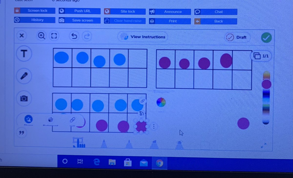 csg0623's tweet photo. Making everything digital this year has been a challenge BUT it was so refreshing to hear the joy in my virtual students as they played digital Fill 10 to practice compliments of 10! Virtual doesnโt mean we stop with number sense! #CRAzymath @nancy_estepa @champforkids https://t.co/pWYHepvBJw