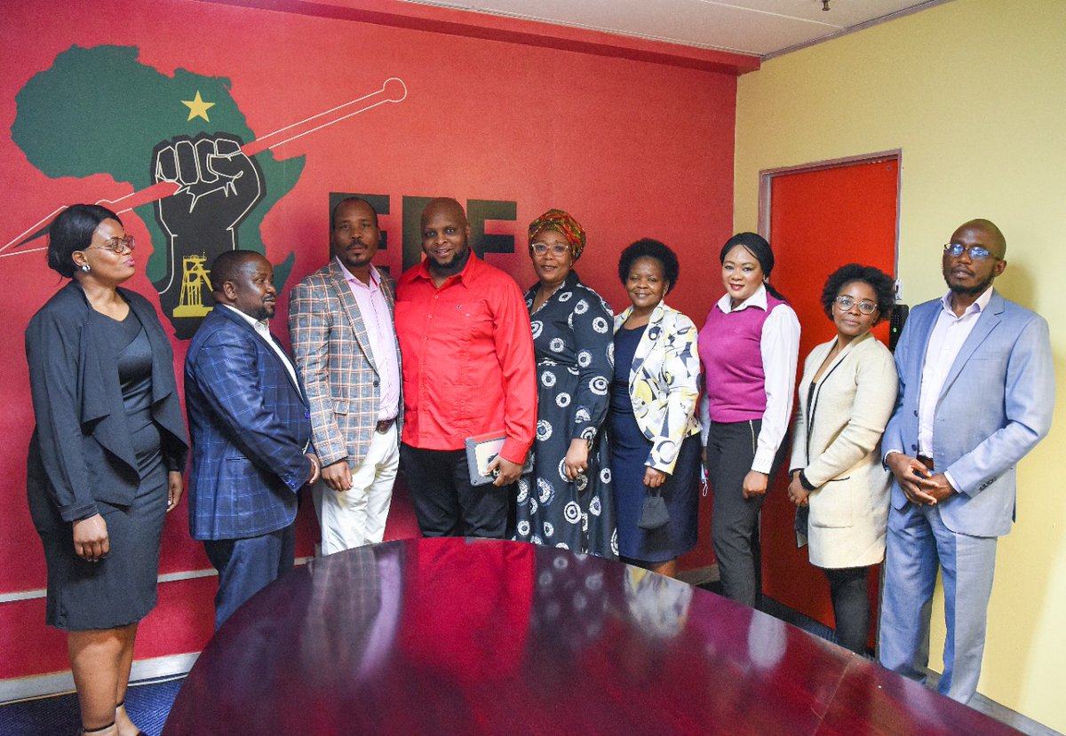 Economic Freedom Fighters (@effsouthafrica) on Twitter photo EFF leadership led by DP <a href="/FloydShivambu/">Floyd Shivambu</a> and the Black Lawyers Association after a joint meeting at the EFF Headquarters on Thursday
The two organisations met to discuss the public misunderstanding that occurred after the EFF President's address at the Randburg Magistrateās Court EFF leadership led by DP <a href="/FloydShivambu/">Floyd Shivambu</a> and the Black Lawyers Association after a joint meeting at the EFF Headquarters on Thursday
The two organisations met to discuss the public misunderstanding that occurred after the EFF President's address at the Randburg Magistrateās Court
