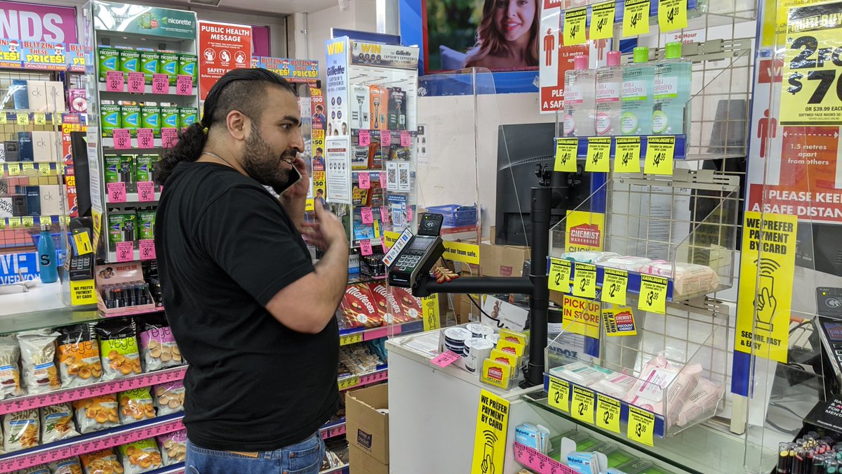 and he won't like me putting this one up — the first thing he wanted to get was some cologne so he smelt good for the first time in 4 years.