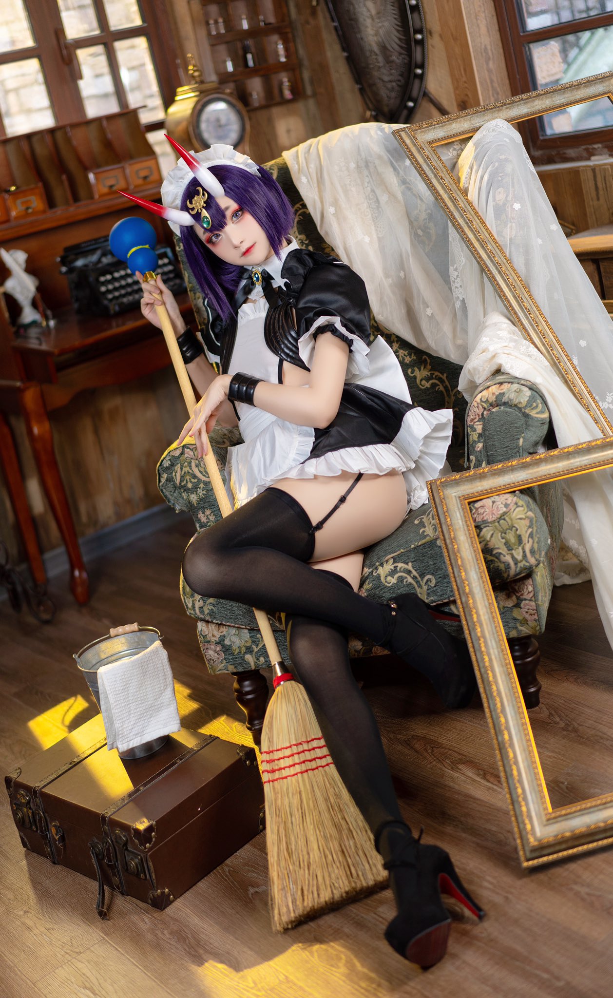 画像,#酒呑童子#FGO #cosplay ご主人様～💗私と一緒にお酒を飲みましょう(///▽///) https://t.co/pbaa3OWo8y…