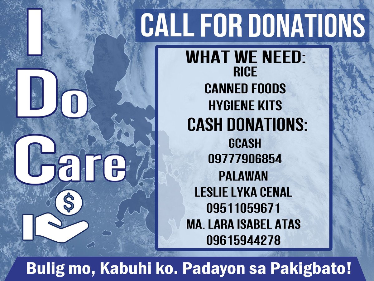 We from Iloilo Doctors' College have started a donation drive for the victims of #UlyssesPH and the Magat Dam overflow. BATO LUZON! See details below

fill out for close monitoring: forms.gle/7b5EPHHQ1ZJV6y…