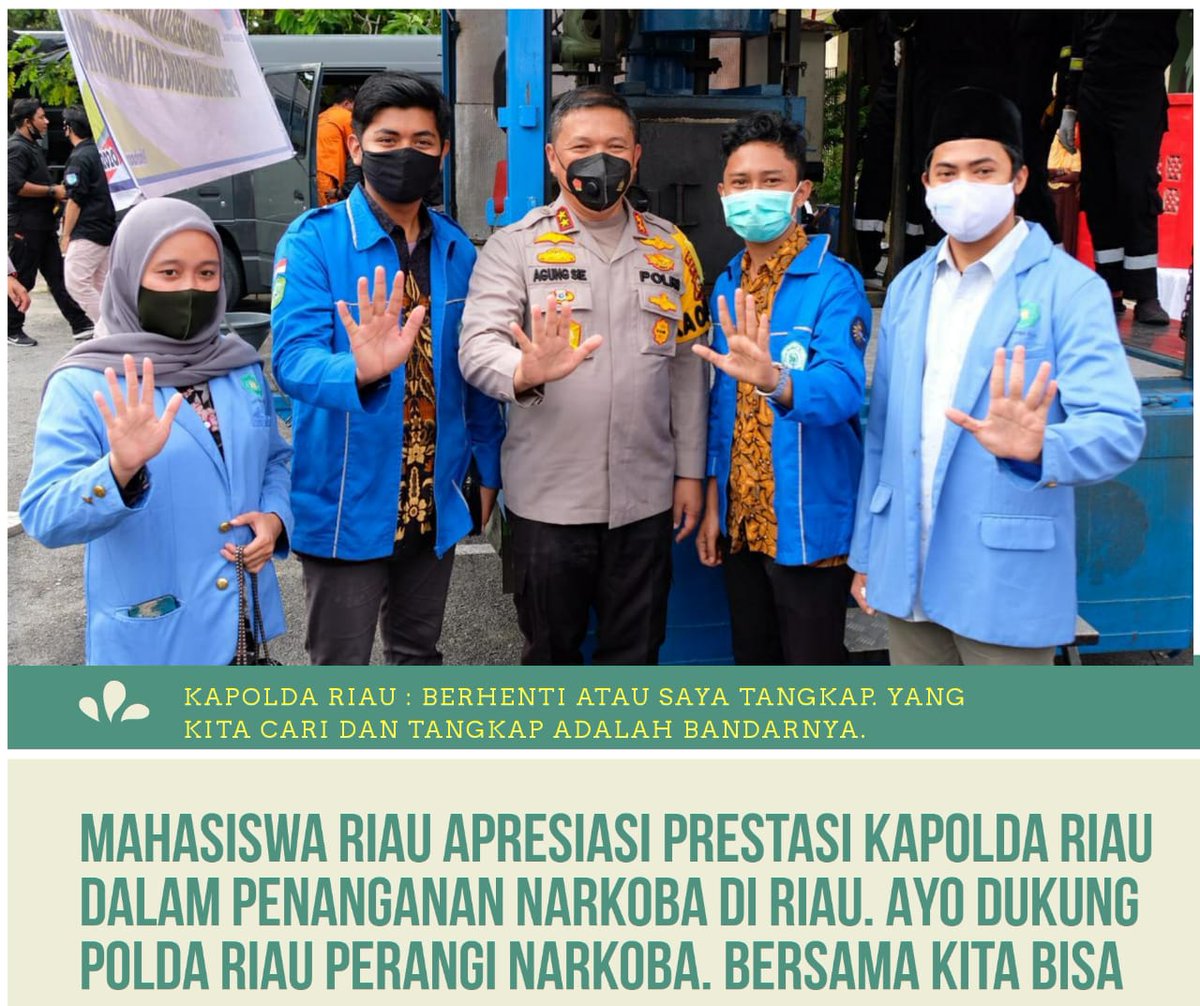 BengkalisHumas's tweet photo. Mari kita perangi Natkoba Demi Generasi Yang BerMarwah. 
*#RiauBersamaPerangNarkoba* https://t.co/HkvNbtN7AD