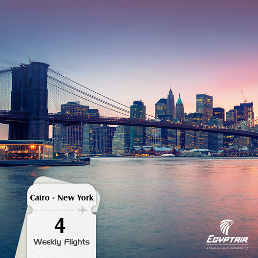EGYPTAIR's tweet photo. Fly #EGYPTAIR 4 weekly flights to New York.
Book online: https://t.co/FIhPtJ4yzj 
#BackToTheSky https://t.co/AFyFDEaQvL