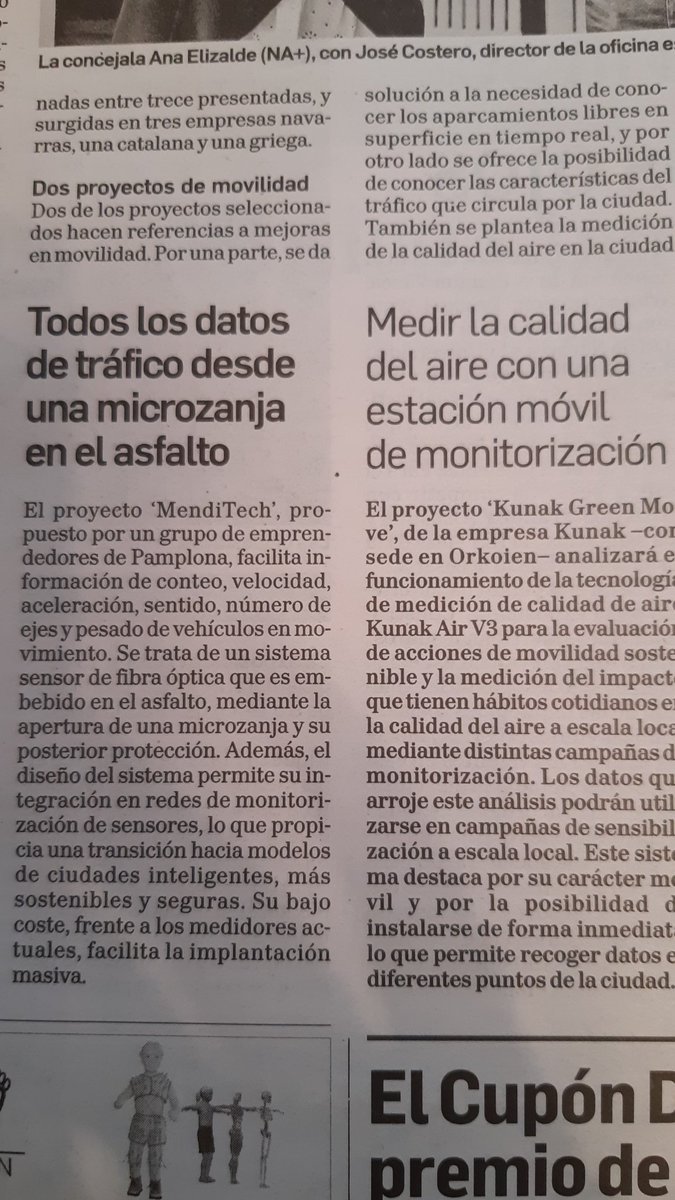 Menditech y <a href="/KunaK_sensing/">Kunak AIR</a> entre los 5 proyectos seleccionados para hacer de Pamplona una #smartcity. Bravo! Empresas #implulsoEmprendedor y #exviveroCein