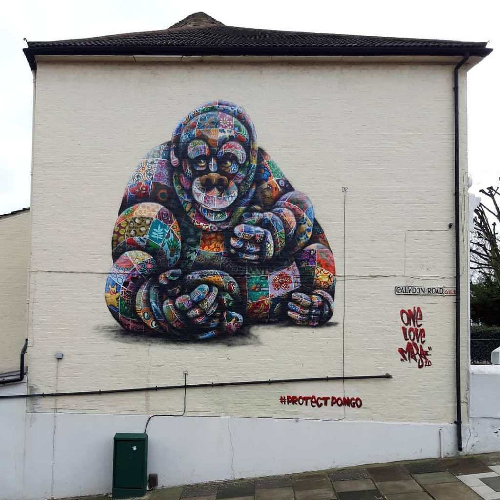 brababella's tweet photo. #Streetart by #LouisMasai @ #London, UK, for #ProtectPongo by #MeridianFoods, supported by #LondonCallingBlog
https://t.co/I8kDuRBHaQ @louismasai #gorila #gorilla #arteurbana #urbanart #murals #muralism https://t.co/0wSp43E0mR