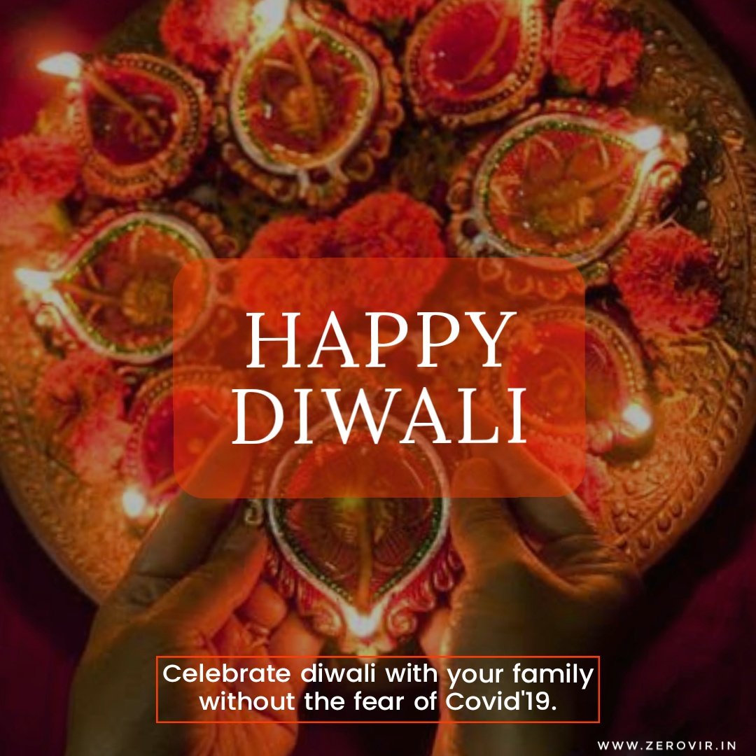 ZeroVir's tweet photo. ZV wishes you Happy diwali!

ZeroVir UV-C based smart sanitization is here to protect you from all disease causing viruses and germs.

Just within a few minutes,your belongings and your surroundings are 99% virus-free &amp; safe to use!

To know more visit https://t.co/epTQySyvTi https://t.co/af9VvvHpTz