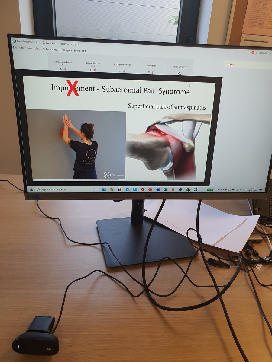 Ook <a href="/DrVerborgt/">Olivier Verborgt</a> geeft een mooi overzicht aan ons publiek ivm. schouder letsels... acuut vs. chronisch. Kliniek primeert!

#LIMCO2020