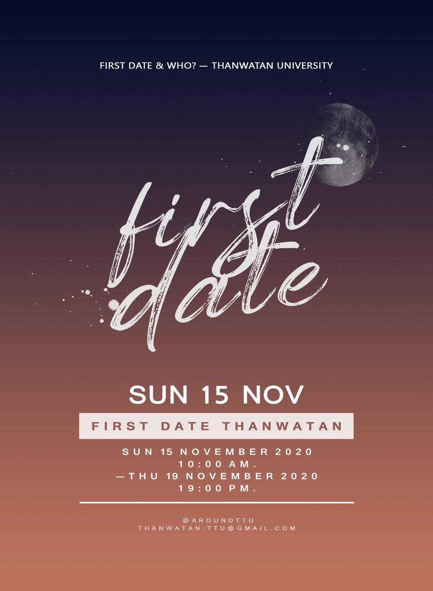 aroundttu's tweet photo. 📰 — event 01 / first date &amp; who ?

กิจกรรมแรกพบของมหาวิทยาลัยธันวาธรรพ์จัดขึ้นเพื่อละลายพฤติกรรมของนักศึกษาเข้าใหม่ มุ่งเน้นในการสร้างสายสัมพันธ์อันดีระหว่างนักศึกษาทุกชั้นปี

รายละเอียดกิจกรรม
— https://t.co/iyCplQ0EFo https://t.co/K6KSlod3NG