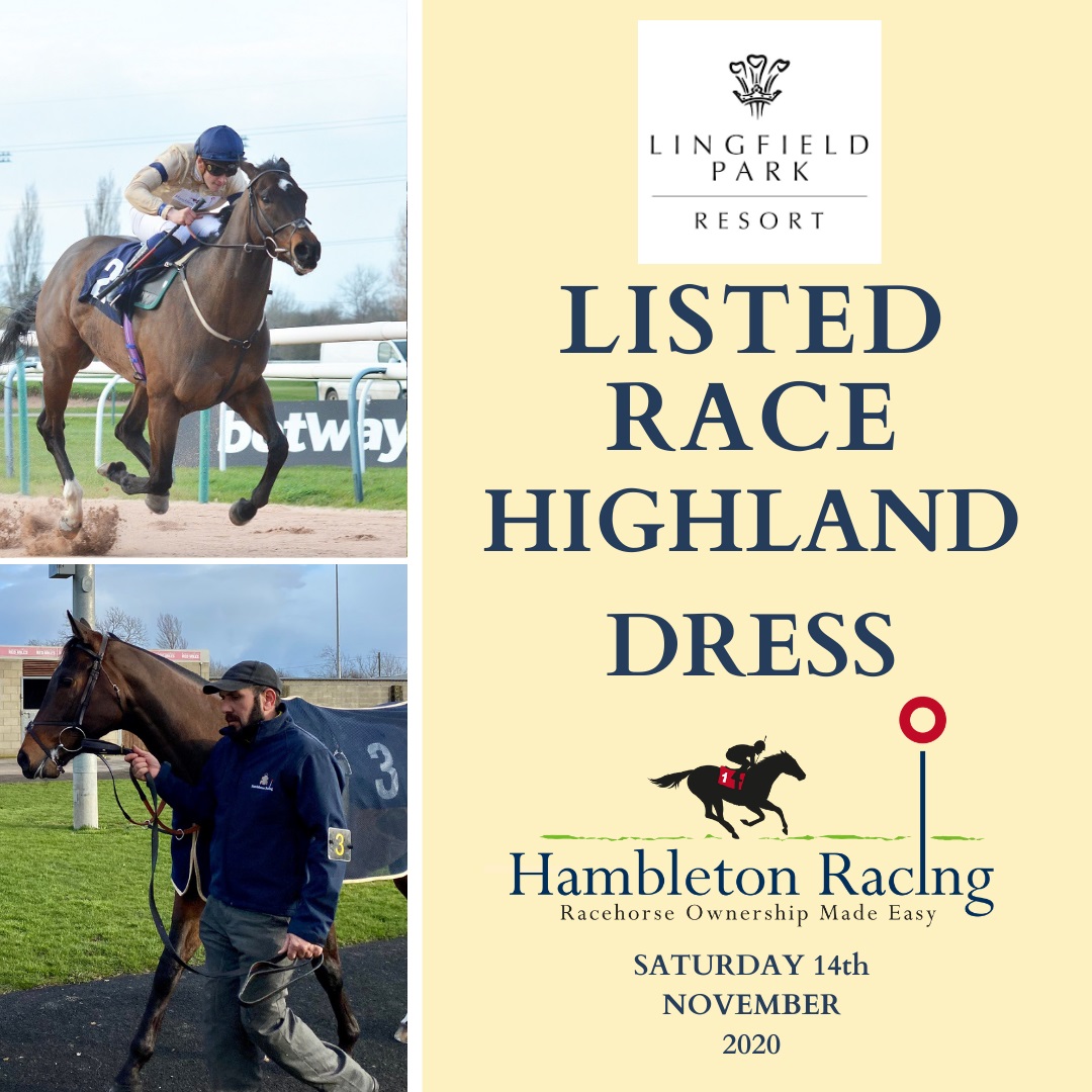 HambletonRacing's tweet photo. Highland Dress is in action again today @LingfieldPark in the Listed Betway Golden Rose Stakes live on @itvracing. Best of luck to all connections ๐๐๐๐ #PatternClass #AWChamps #SaturdayRacing https://t.co/uIUHfd2Q2c