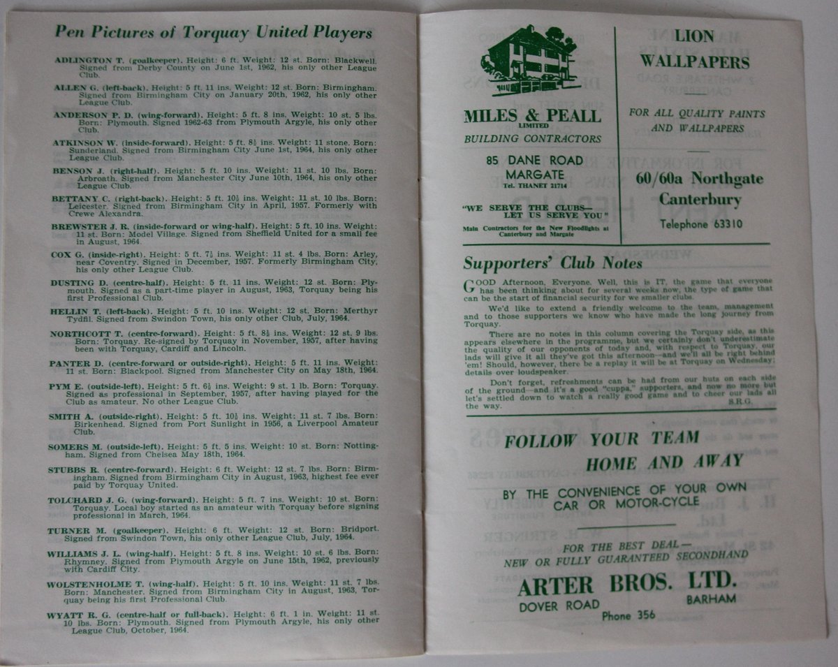 TonyHom33's tweet photo. @NonLgeProgs
#CProgs
OTD 1964 @OfficialCCFC_uk faced @TUFC1899 in the 1st round of the @EmiratesFACup Despite having x @Arsenal forward #VicGroves City were unable to find the net and were on the wrong end of a 0-6 defeat.
@TUFCFANS
@KentishGazette https://t.co/gAYbXqsw9R