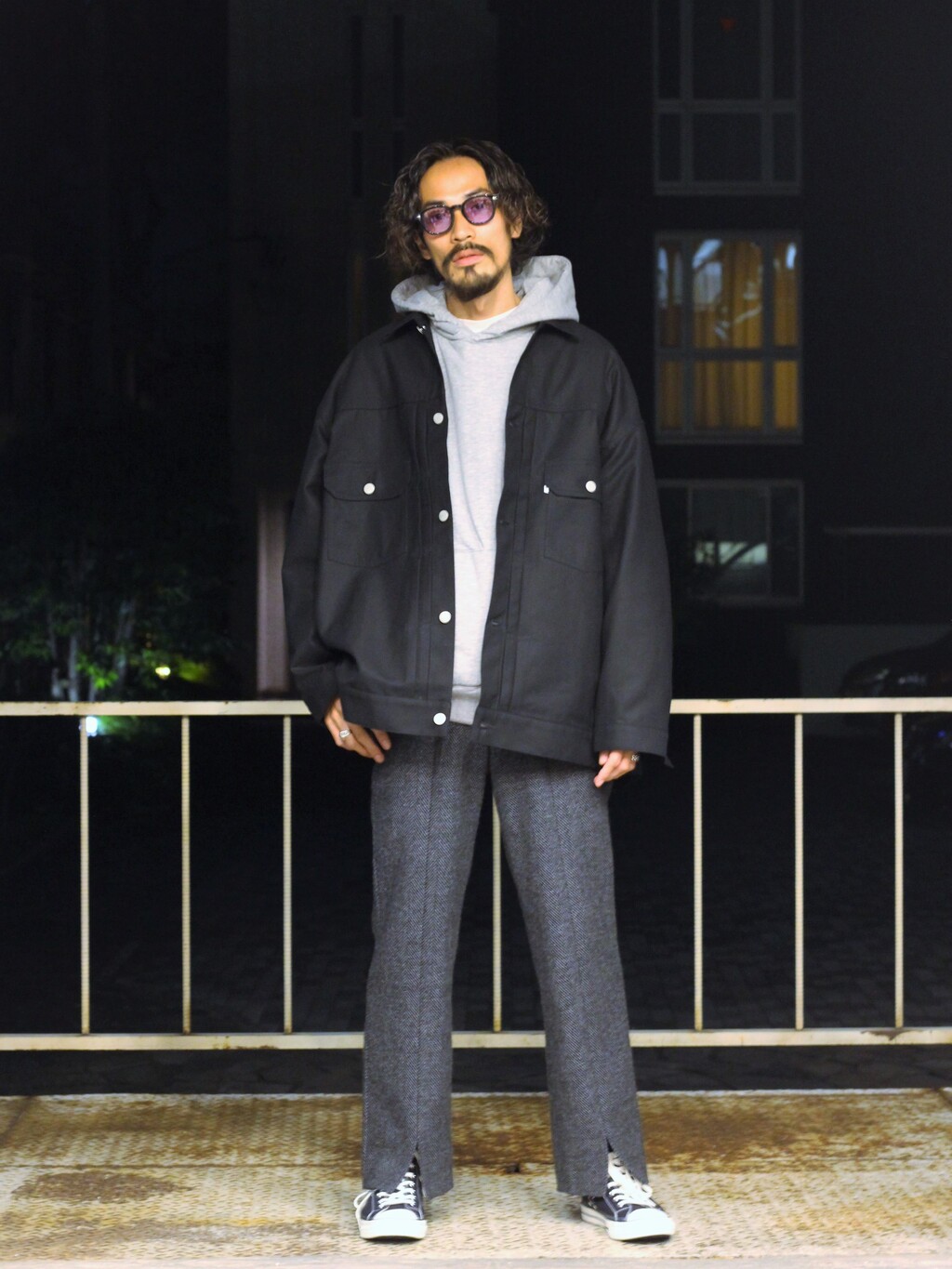 グラフペーパー ダブルクロス ピーチ トラッカー ジャケット サイズ1 中古・古着通販】Graphpaper (グラフペーパー) Double Cloth