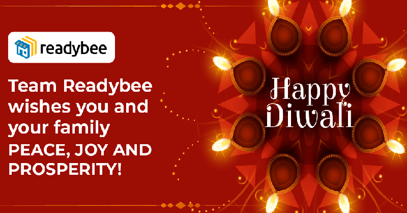 readybeeOnline's tweet photo. Team Readybee wishes you &amp; your family a very happy Diwali.

Take your business online in 30 seconds with Readybee app.
Set up your store online for free &amp; Share your website with your customers!
⭐  Zero Commission Fee
⭐  Data Security Guaranteed
⭐  Free Lifetime Account