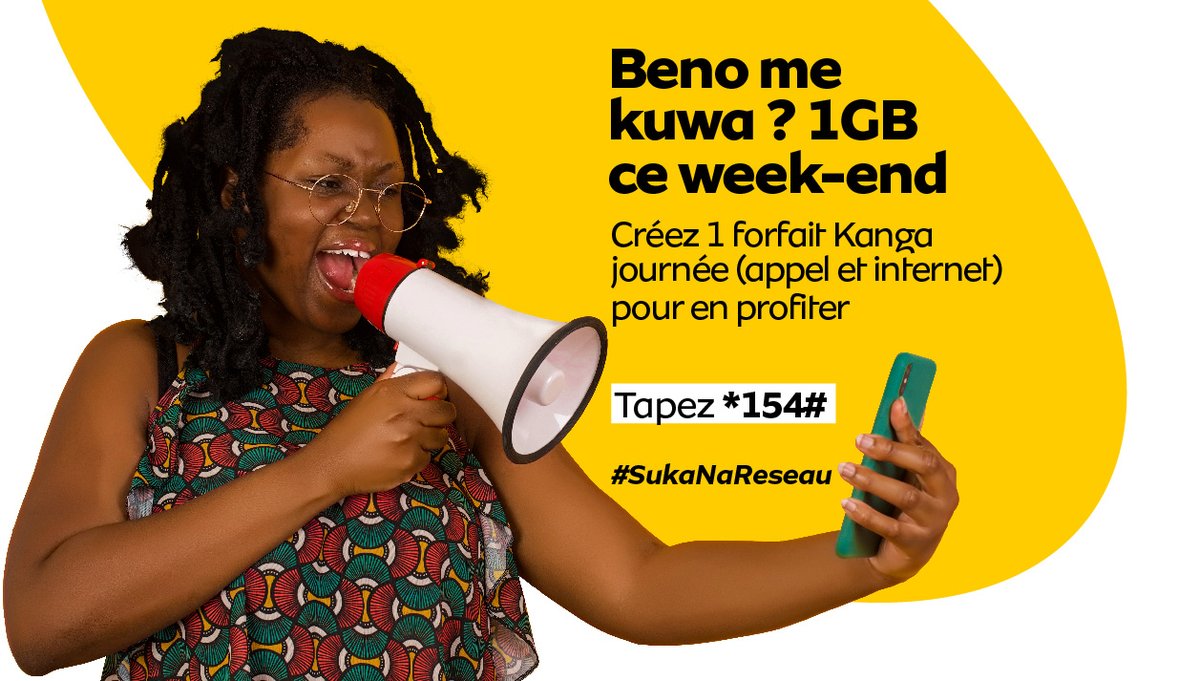 MTN_123's tweet photo. Tu aimes les bons plans ? Celui-ci va te plaire.
Votre CHIC BONUS DU WEEK-END EST LA
1Go de bonus pour vous ce week-end
à l’activation de votre forfait kanga journée.
Vérifiez votre bonus en tapant *555*29#
#mtncongo #NouvelleVie #everywhereyougo #mtnwidge https://t.co/KxZGkRkQdG